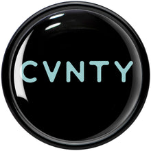 Load image into Gallery viewer, 0G Phrase Logo CVNTY Black Acrylic Saddle Plug Set by Onyx O
