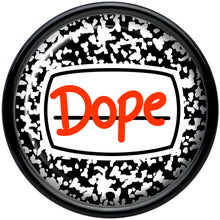 Load image into Gallery viewer, 0G Dope Composition Notebook Black Acrylic Saddle Plug Set by Onyx O
