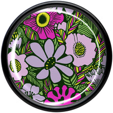 将图片加载到图库查看器，Blossom Creation Paradise of Pink Flowers Black Acrylic Saddle Plug Set by Onyx O
