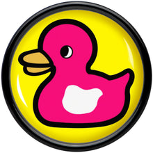 将图片加载到图库查看器，Black Acrylic Pink Ducky Double Flare Plug Set by Onyx O
