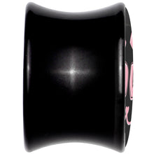 Load image into Gallery viewer, 0G RAWR Kitty Cat Black Acrylic Saddle Plug Set by Onyx O
