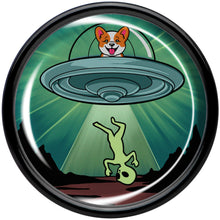 将图片加载到图库查看器，0G Reverse Alien UFO Abduction Black Acrylic Saddle Plug Set by Onyx O
