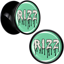 Load image into Gallery viewer, RIZZ Black Acrylic Saddle Plug Set by Onyx O
