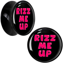Load image into Gallery viewer, RIZZ ME UP Black Acrylic Saddle Plug Set by Onyx O
