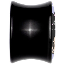 将图片加载到图库查看器，0G Skull Cat Black Acrylic Saddle Plug Set by Onyx O
