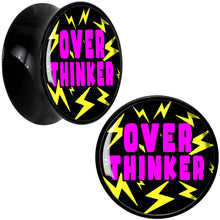 Load image into Gallery viewer, Over Thinker Impact Black Acrylic Saddle Plug Set by Onyx O

