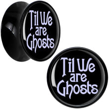 Load image into Gallery viewer, Til We are Ghosts Black Acrylic Saddle Plug Set by Onyx O
