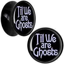 Load image into Gallery viewer, Til We are Ghosts Black Acrylic Saddle Plug Set by Onyx O
