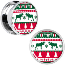 Load image into Gallery viewer, Ugly Christmas Sweater Screw Fit Plug Set Sizes 6mm to 20mm
