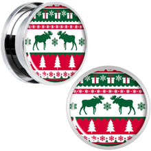Load image into Gallery viewer, Ugly Christmas Sweater Screw Fit Plug Set Sizes 6mm to 20mm
