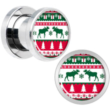 Load image into Gallery viewer, Ugly Christmas Sweater Screw Fit Plug Set Sizes 6mm to 20mm

