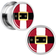Load image into Gallery viewer, Christmas Santa Suit Screw Fit Plug Set Sizes 5mm to 20mm
