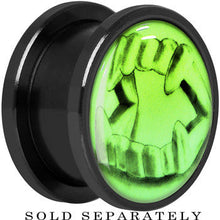 Load image into Gallery viewer, Fearsome Fangs Glow in the Dark Screw Fit Plug in Titanium
