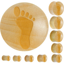 将图片加载到图库查看器，Organic Crocodile Wood Footprint Saddle Plug
