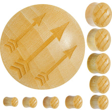 Load image into Gallery viewer, Organic Crocodile Wood Archer's Arrows Saddle Plug
