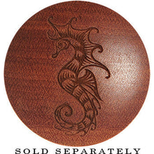 Load image into Gallery viewer, Organic Sawo Wood Sultry Seahorse Saddle Plug
