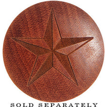 Load image into Gallery viewer, Organic Sawo Wood Nautical Star Saddle Plug
