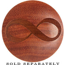 将图片加载到图库查看器，Organic Sawo Wood Infinity Saddle Plug
