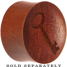 将图片加载到图库查看器，Organic Sawo Wood Antique Key Saddle Plug
