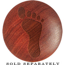 将图片加载到图库查看器，Organic Sawo Wood Footprint Saddle Plug
