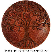 Load image into Gallery viewer, Organic Sawo Wood Tree of Life Saddle Plug
