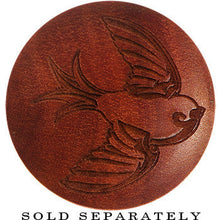 Load image into Gallery viewer, Organic Sawo Wood Sailor's Swallow Bird Saddle Plug
