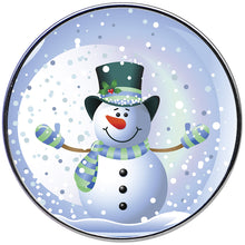 Load image into Gallery viewer, 16G Snow Globe Snowman Tragus Cartilage Earring
