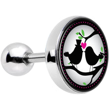 将图片加载到图库查看器，Lovebirds Silhouette Tragus Cartilage Earring
