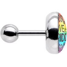 Load image into Gallery viewer, Rainbow Love and Pride Tragus Cartilage Earring
