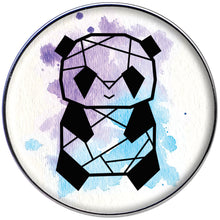 Load image into Gallery viewer, 16G 1/4 Watercolor Geometric Panda Tragus Cartilage Earring
