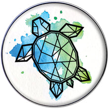 Load image into Gallery viewer, 16G 1/4 Watercolor Geometric Turtle Tragus Cartilage Earring
