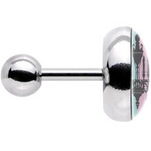 Load image into Gallery viewer, 16G 1/4 Blue Pink Split Chandelier Tragus Cartilage Earring
