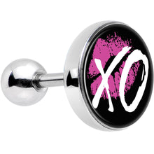 Load image into Gallery viewer, 16G 1/4 Pink Lips XO Kiss Tragus Cartilage Earring
