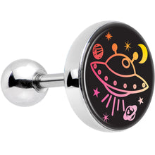 Load image into Gallery viewer, Pretty Pink UFO in Space Tragus Cartilage Earring
