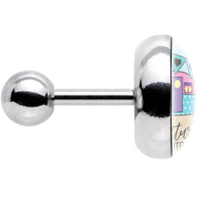 Load image into Gallery viewer, 16G 1/4 Adventure Awaits Camper Tragus Cartilage Earring
