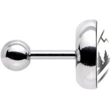 Load image into Gallery viewer, 16G 1/4 Camping in the Mountains Tragus Cartilage Earring
