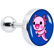 Load image into Gallery viewer, 16G 1/4 Adorable Axolotl Cartilage Tragus Earring by Onyx O
