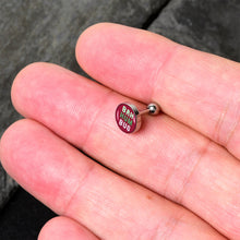 Load image into Gallery viewer, 16G 1/4 Bah Humbug Holiday Grouch Tragus Cartilage Earring by Onyx O
