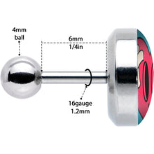 Load image into Gallery viewer, 16G 1/4 Heartbreak Bandaged Heart Cartilage Tragus Earring by Onyx O
