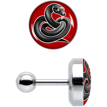Load image into Gallery viewer, 16G 1/4 Black Snake Cartilage Tragus Earring by Onyx O
