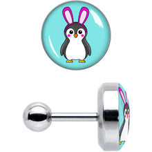 Load image into Gallery viewer, 16G 1/4 Bunny Penguin Cartilage Tragus Earring by Onyx O
