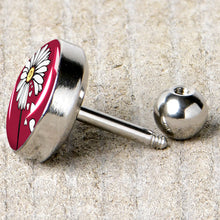 Load image into Gallery viewer, 16G 1/4 Love Me Not Flower Tragus Cartilage Earring by Onyx O
