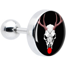 Load image into Gallery viewer, 16G 1/4 Holiday Dead Nosed Reindeer Tragus Cartilage Earring by Onyx O
