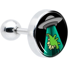 将图片加载到图库查看器，16G 1/4 Alien UFO Dinosaur Abduction Cartilage Tragus Earring by Onyx O

