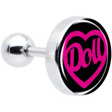 将图片加载到图库查看器，16G 1/4 Hollow Heart Doll Word Tragus Cartilage Earring by Onyx O
