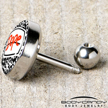 将图片加载到图库查看器，16G 1/4 Dope Composition Notebook Tragus Cartilage Earring by Onyx O
