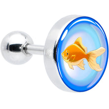 Load image into Gallery viewer, 16G 1/4 Gold Fish Cartilage Tragus Earring by Onyx O
