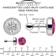 Load image into Gallery viewer, 16G 1/4 Blossom Creation Tropical Floral Flowers Cartilage Earring by Onyx O
