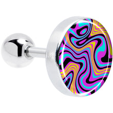Load image into Gallery viewer, 16G 1/4 Funky Swirls Cartilage Tragus Earring by Onyx O

