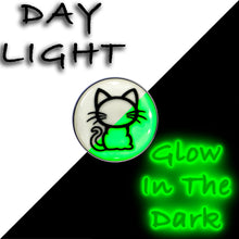 将图片加载到图库查看器，16G 1/4 Glow in the Dark Kitty Cat Tragus Cartilage Earring by Onyx O
